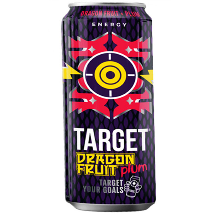 Энергетический напиток ТАРГЕТ питахайя слива ж/б 0.45л