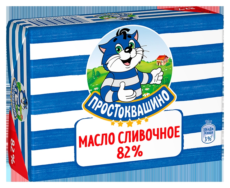 Масло сливочное ПРОСТОКВАШИНО бзмж 82% 180г