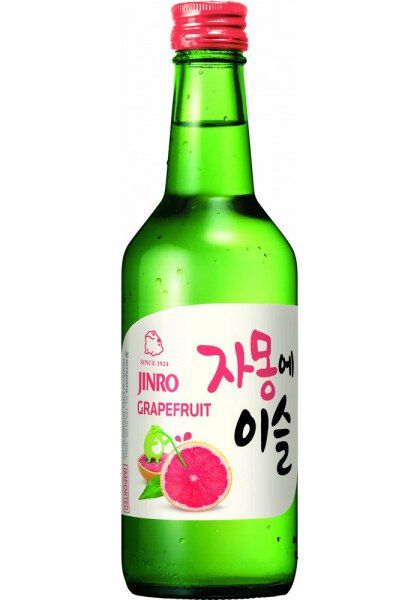 Спиртной напиток СОДЖУ ДЖИНРО со вкусом и ароматом грейпфрута 13% ст/б 0.36л