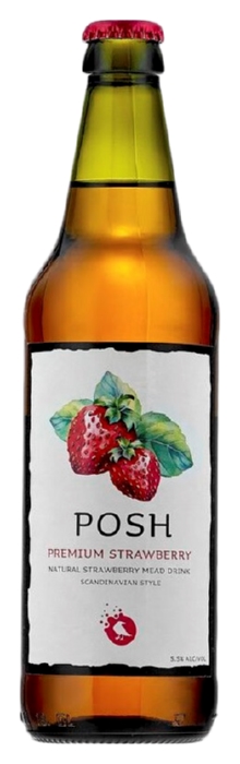 Напиток слабоалкогольный ПОШ Медовуха Клубника 5.5% 0.45л