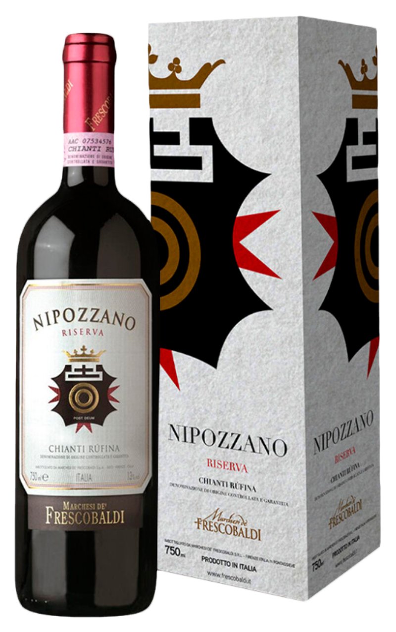 Вино МАРКЕЗИ ФРЕСКОБАЛЬДИ Нипоццано Кьянти Руфина красное сух 13% ст/б 0.75л