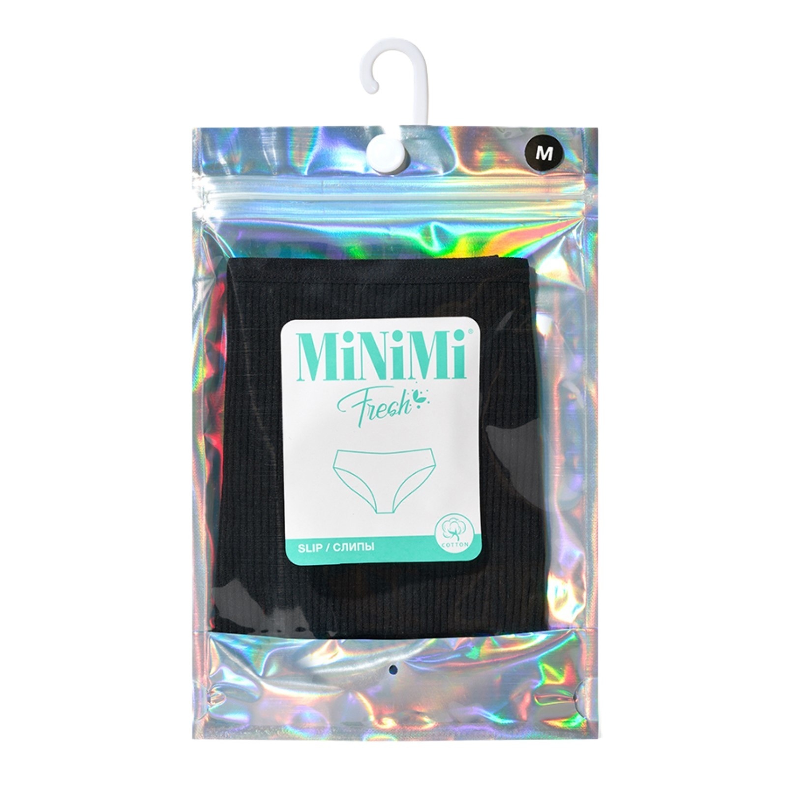 Трусы женские МИНИМИ Рибана слип черные р.48