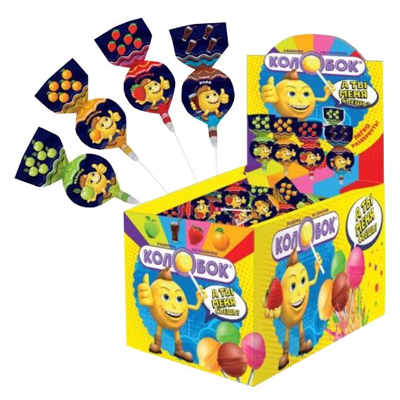 Леденец на палочке СЛАДКАЯ СКАЗКА Колобок 10г