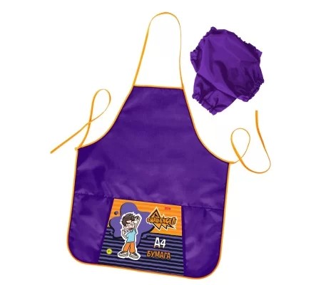 Фартук ХАТБЕР Влад А4 для труда с карманом 53.5*44.5см арт.NFn_25061