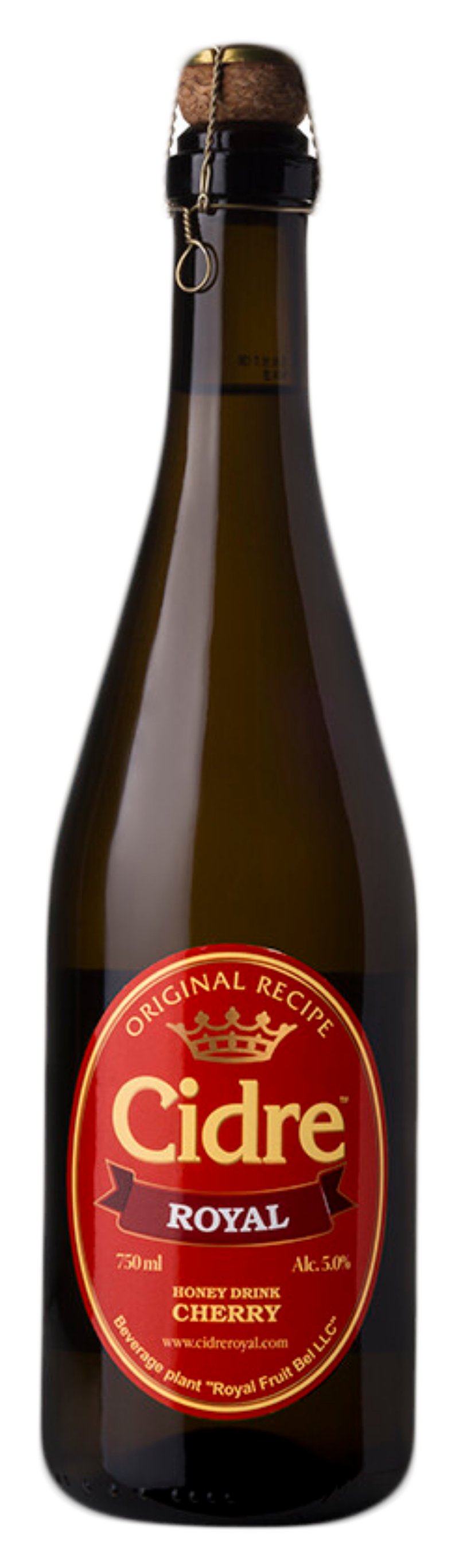 Напиток слабоалкогольный РОЯЛ ФРУТ Медовуха вишневая 5% ст/б 0.75л