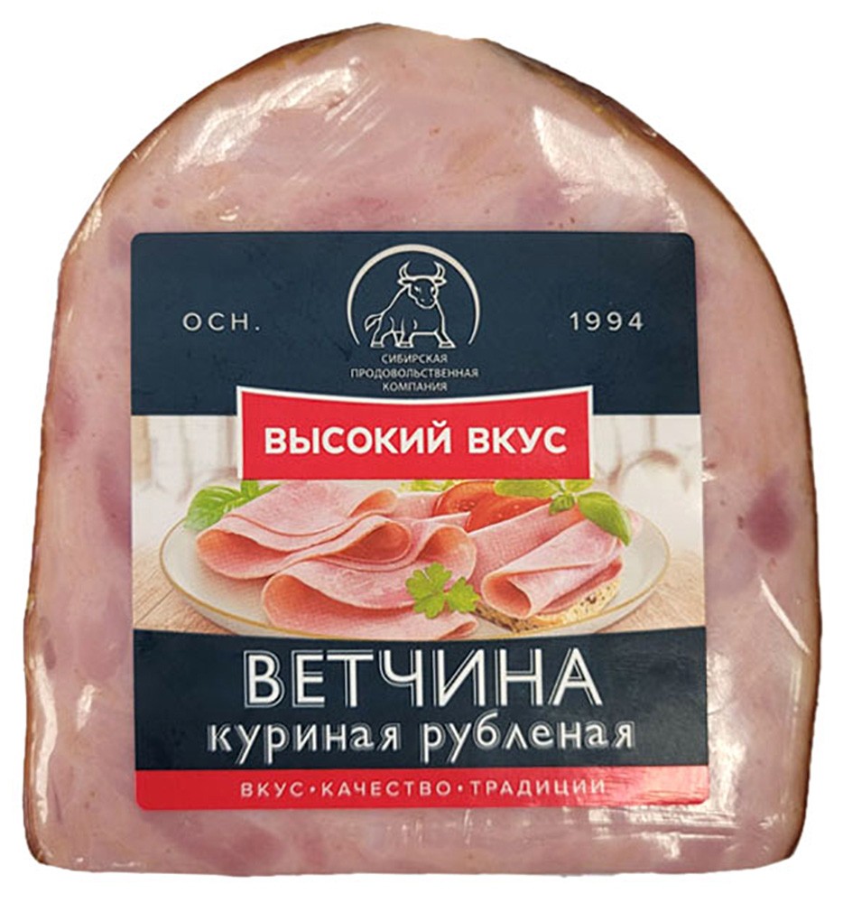 Ветчина ВЫСОКИЙ ВКУС куриная рубленая 350г