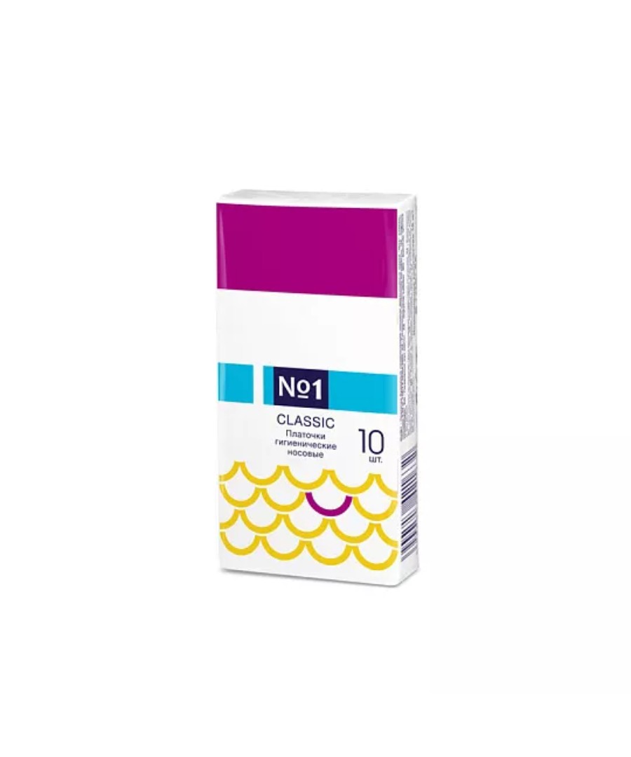 Платочки бумажные БЕЛЛА Классик №1 10шт