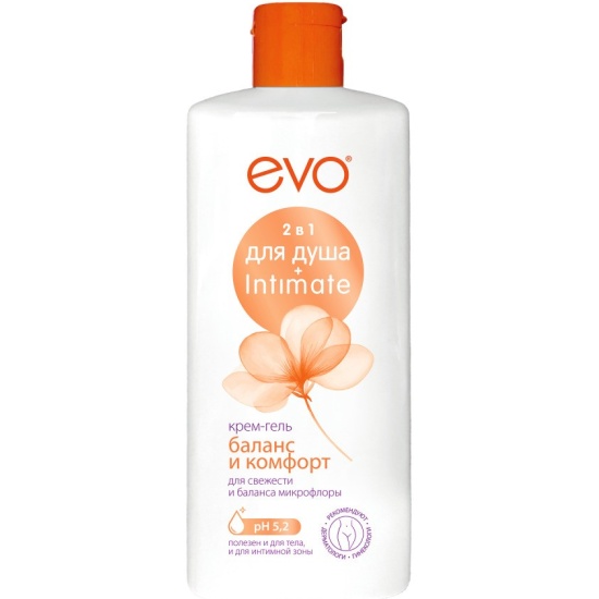 Гель-крем для душа и интимной гигиены ЭВО Баланс и комфорт 2в1 400мл