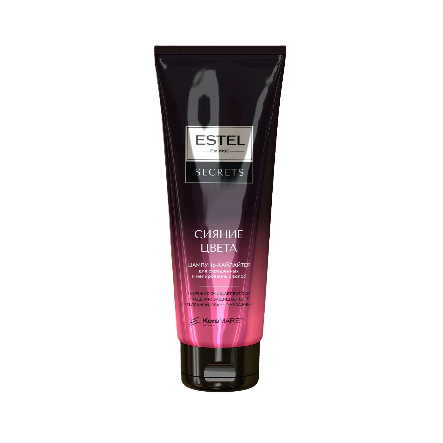 Шампунь-хайлайтер для волос ЭСТЕЛЬ Сикретс Сияние цвета для окрашенных и мелированных волос 250мл