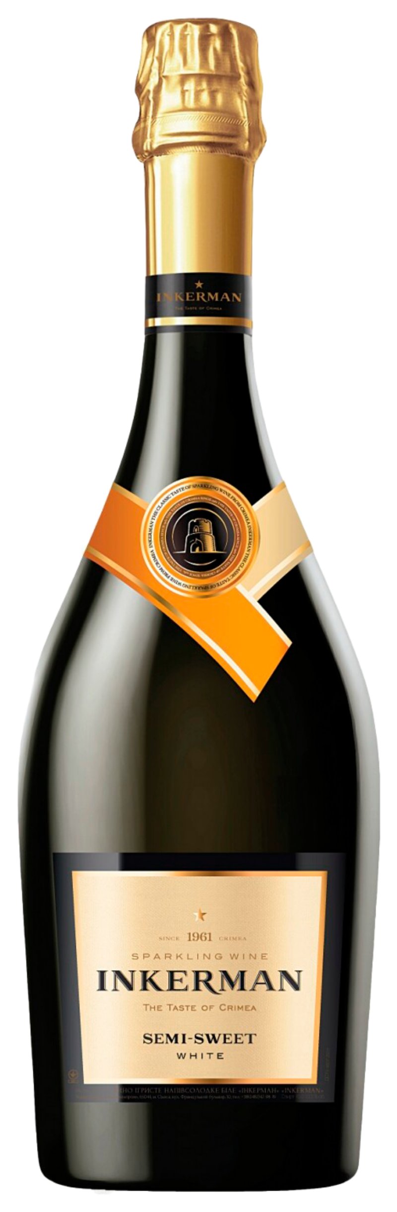 Игристое вино ИНКЕРМАН белое п/сл 13% ст/б 0.75л
