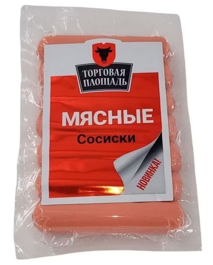 Сосиски ТОРГОВАЯ ПЛОЩАДЬ Мясные в/у 300г