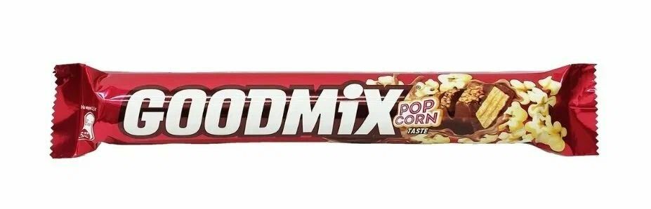 Батончик РОССИЯ Гуд Микс со вкусом попкорна и хрустящей вафлей 40г