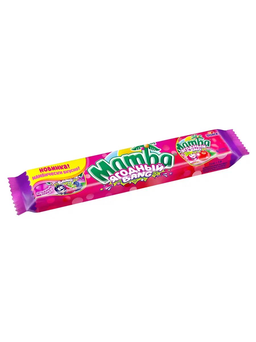 Жевательные  конфеты МАМБА Ягодный бэнг 79.5г