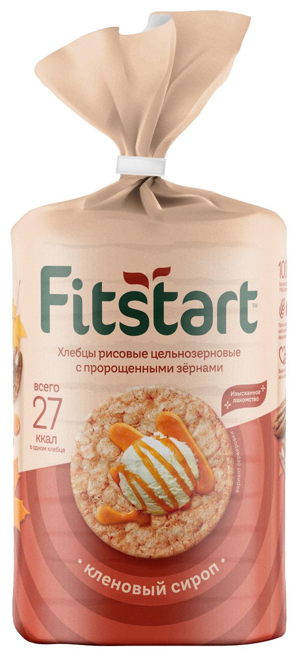 Хлебцы ФИТСТАРТ Кленовый сироп рисовые 100г