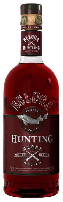 Ликер БЕЛУГА Хантинг Ягодный десертный 38% ст/б 0.5л