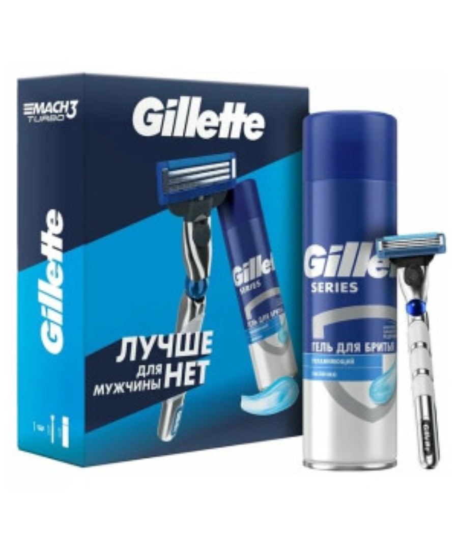 ПН ЖИЛЛЕТ Мак3 Турбо Бритва с 1 сменной кассетой+Лосьон после бритья Арктик Айс 50мл
