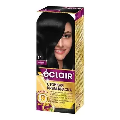 Краска для волос ЭКЛАИР Омега-9 Черный №1.0