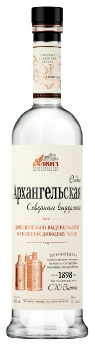 Водка АРХАНГЕЛЬСКАЯ Северная выдержка 40% ст/б 0.7л