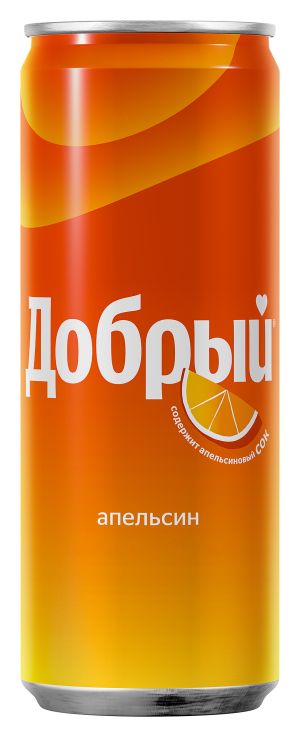 Газ.напиток ДОБРЫЙ апельсин с витамином С ж/б 0.33л