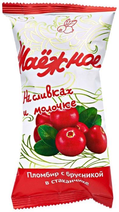 Мороженое ТАЕЖНОЕ с брусникой бзмж стакан 80г