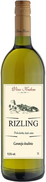 Вино ВИНО КАЛЕМ Рислинг белое п/сл 10-13% ст/б 1л
