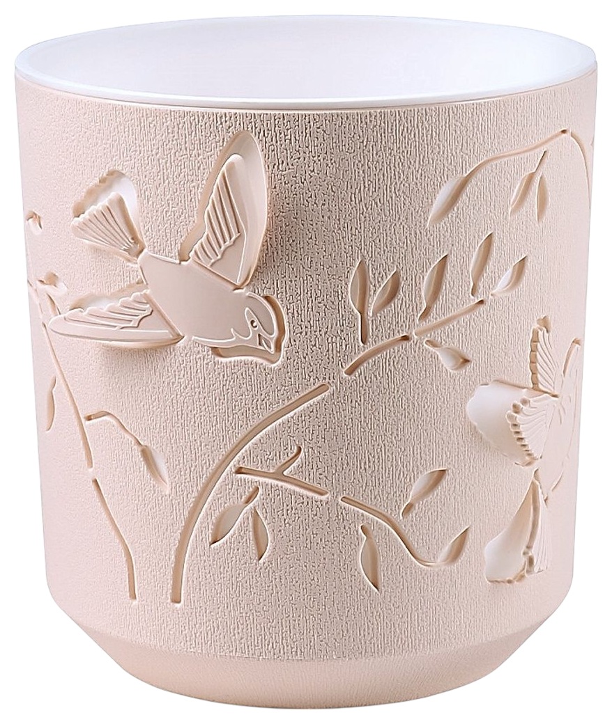 Кашпо ВМС Колибри пудрово-белый 2.5л арт.КШ-4654