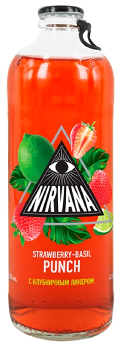 Напиток слабоалкогольный НИРВАНА Панч клубнично базиликовый 4.5% ст/б 0.33л