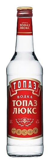 Водка ТОПАЗ Люкс 38% ст/б 0.25л