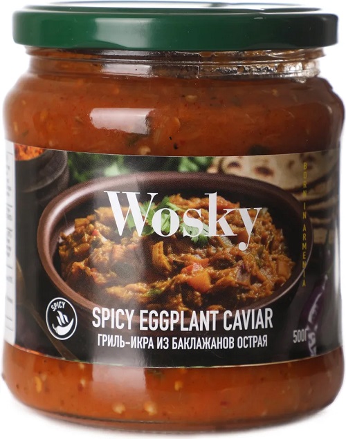 Икра ВОСКИ из баклажанов гриль острая ст/б 500г