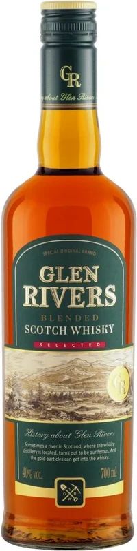 Виски ГЛЕН РИВЕРС купажированный 40% ст/б 0.7л