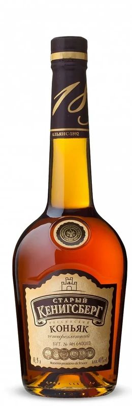Коньяк СТАРЫЙ КЕНИГСБЕРГ Российский 4 года 40% 0.5л