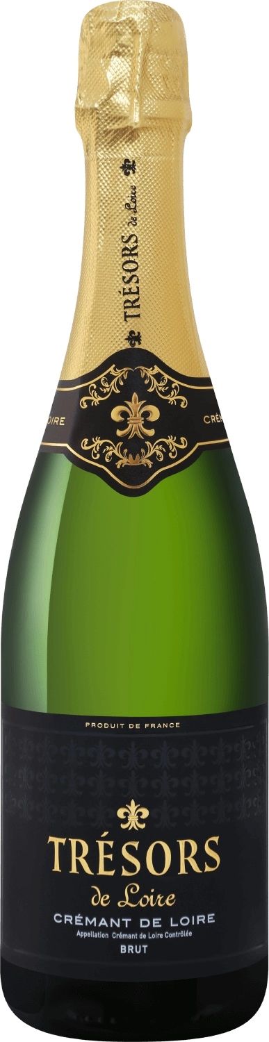 Игристое вино ТРЕЗОР Креман де Луар белое брют 11.5% ст/б 0.75л