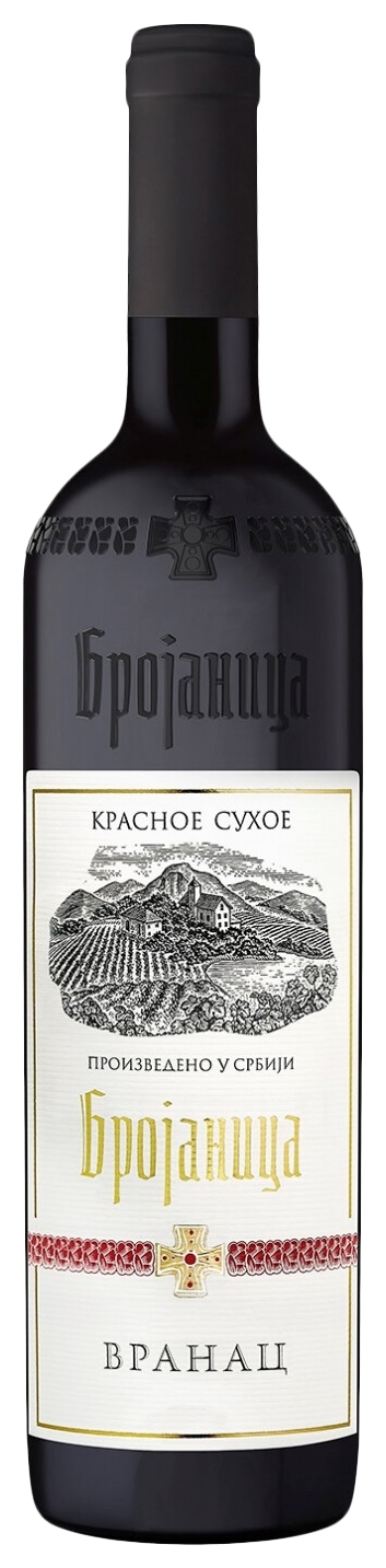 Вино БРОЯНИЦА Вранац красное сух 11% ст/б 0.75л