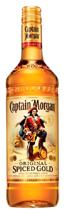Напиток спиртной КАПИТАН МОРГАН Пряный золотой на основе рома 35% ст/б 0.5л