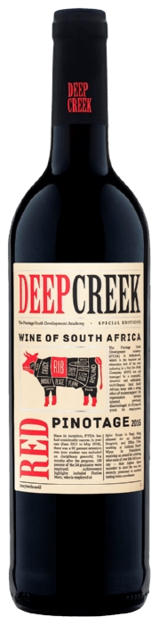 Вино ДИП КРИК Пинотаж красное сух 14% ст/б 0.75л