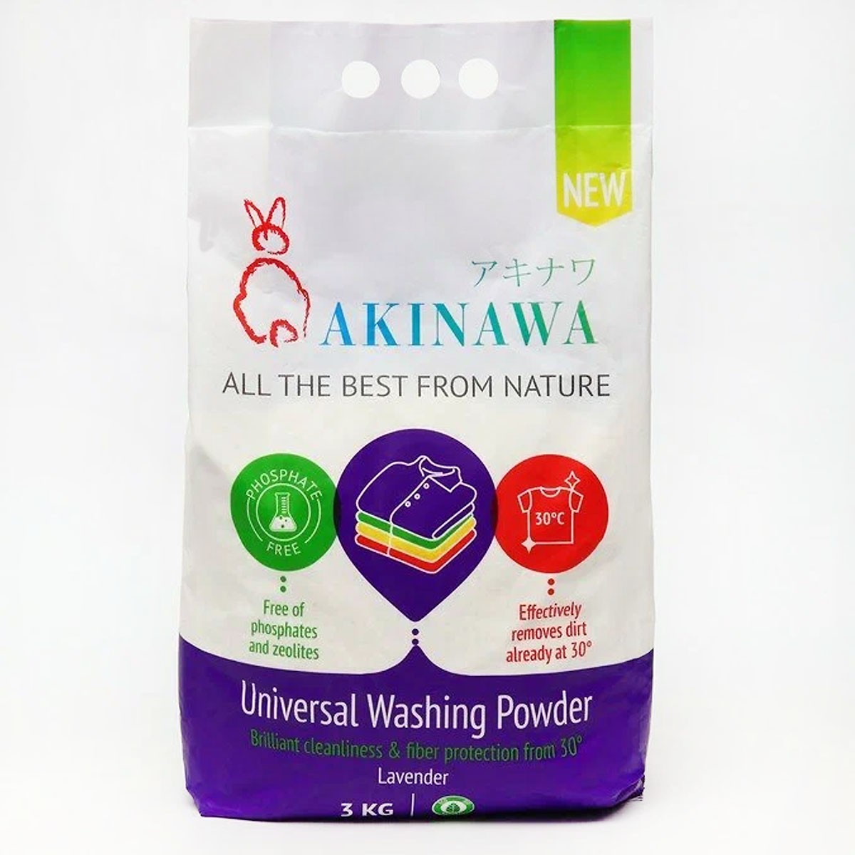 Стиральный порошок АКИНАВА Лаванда 3000г