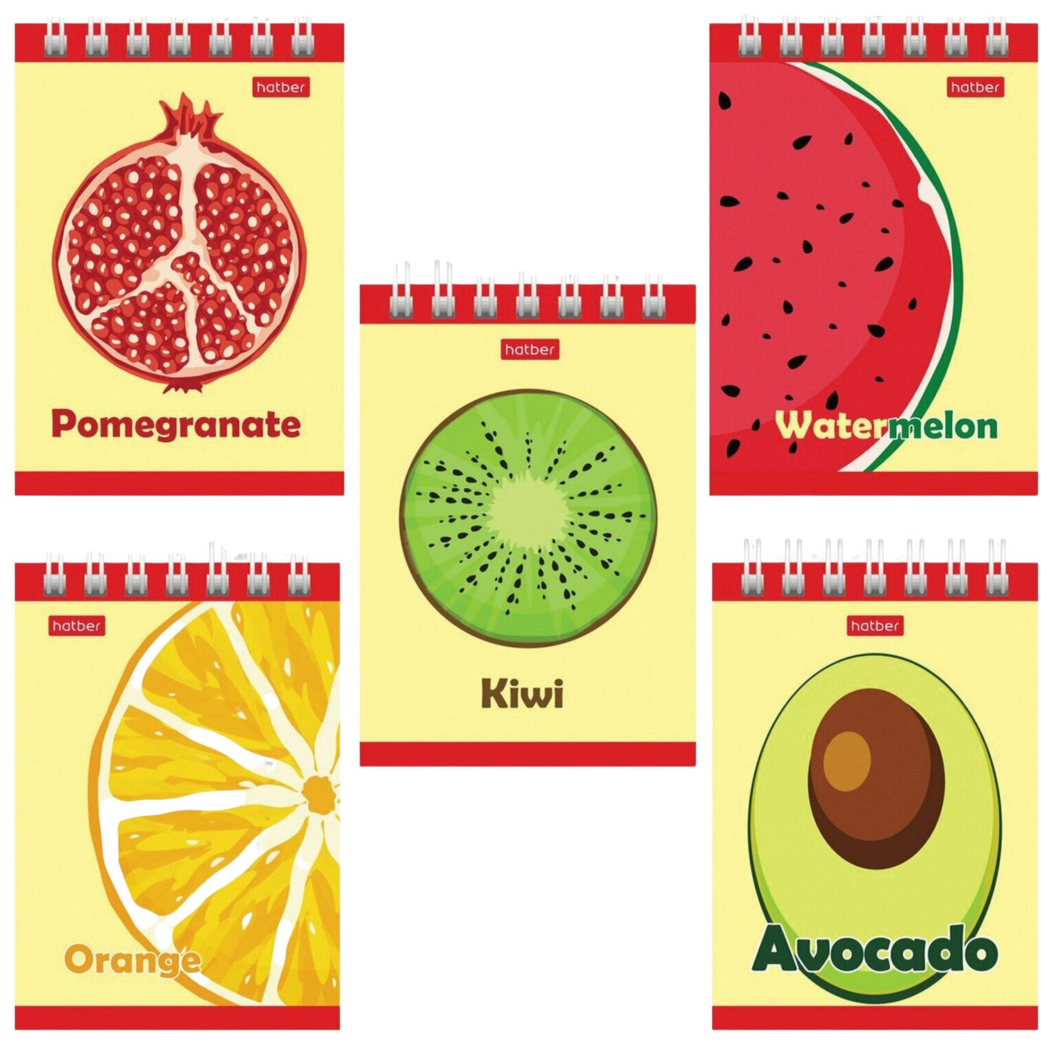 Блокнот ХАТБЕР Яркий фреш А7 40л арт.40Б7В