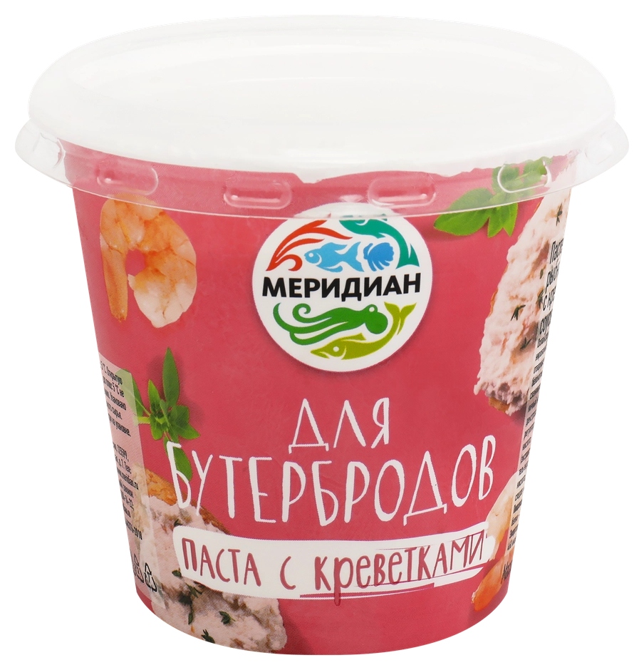 Паста МЕРИДИАН для бутербродов с креветками 140г