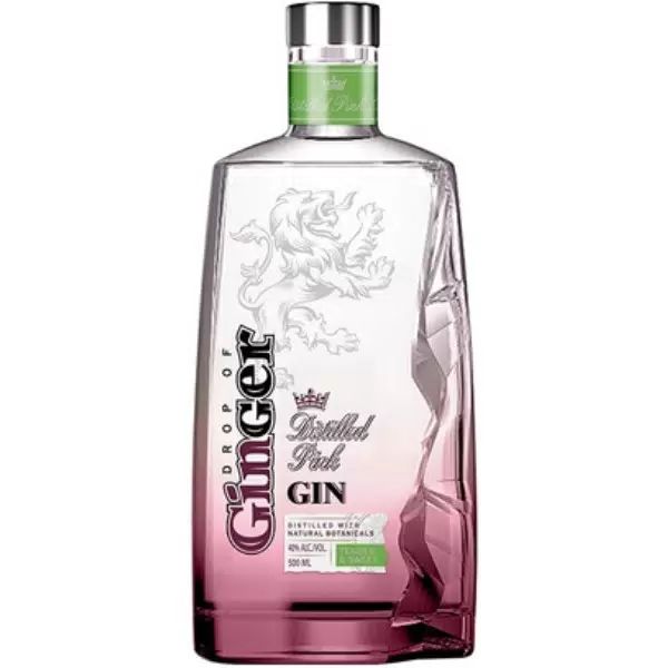 Джин ДРОП ОФ ДЖИНДЖЕР Клубничный 40% ст/б 0.5л
