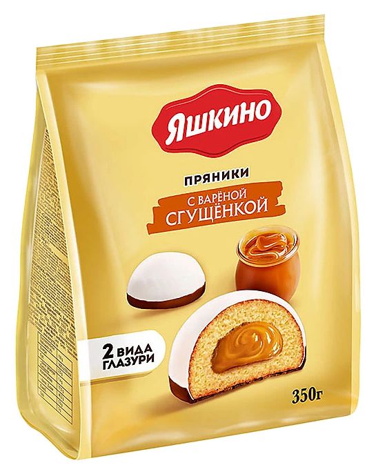 Пряники ЯШКИНО с вареной сгущенкой 350г