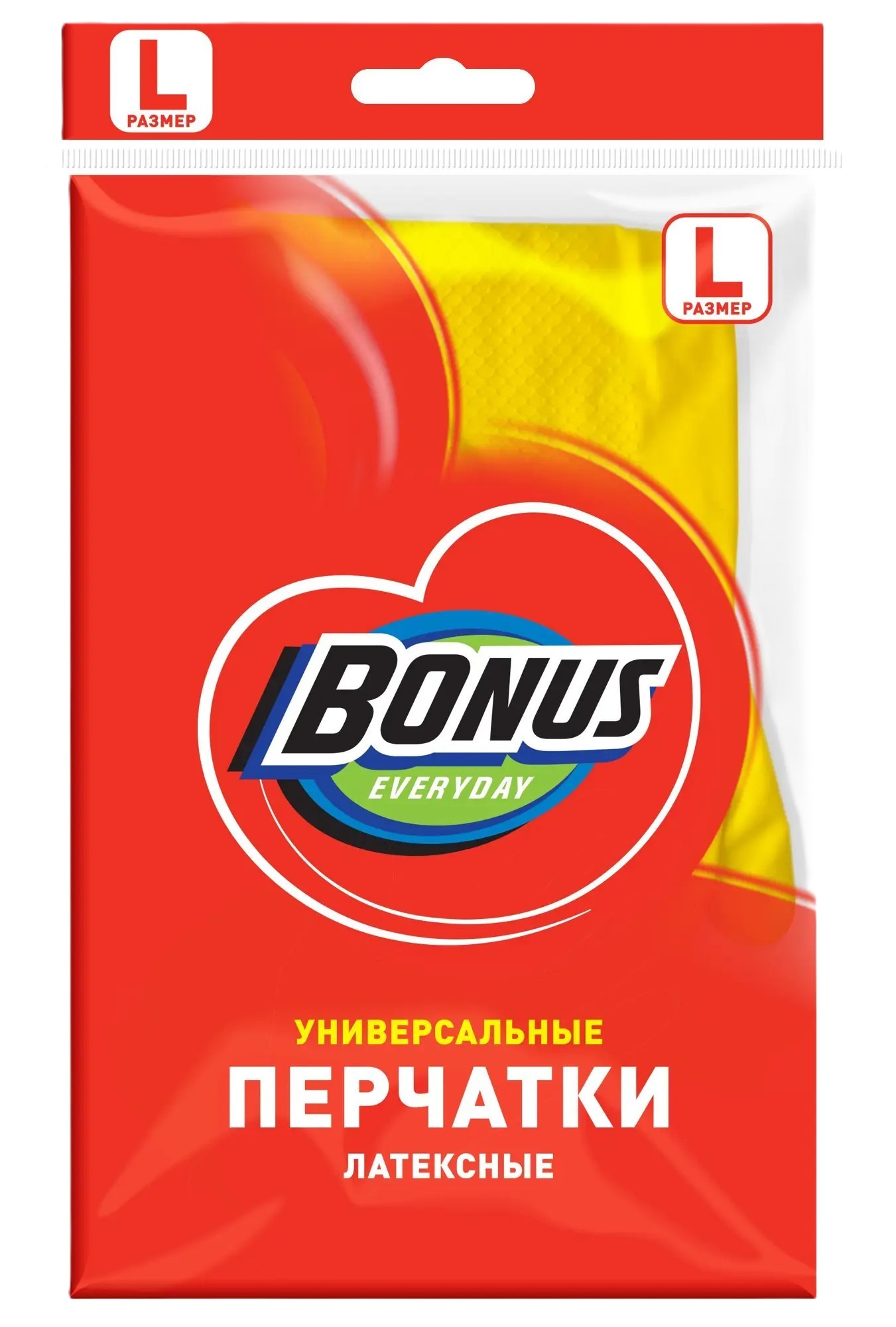 Перчатки латексные БОНУС Универсальные р.L
