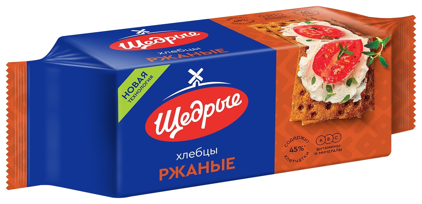 Хлебцы ЩЕДРЫЕ Ржаные 100г