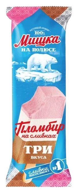 Мороженое ШИН ЛАЙН клубника ваниль шоколад эскимо бзмж 70г