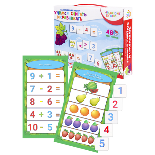 Настольная игра РЫЖИЙ КОТ Учимся считать и сравнивать арт.ИН-7627