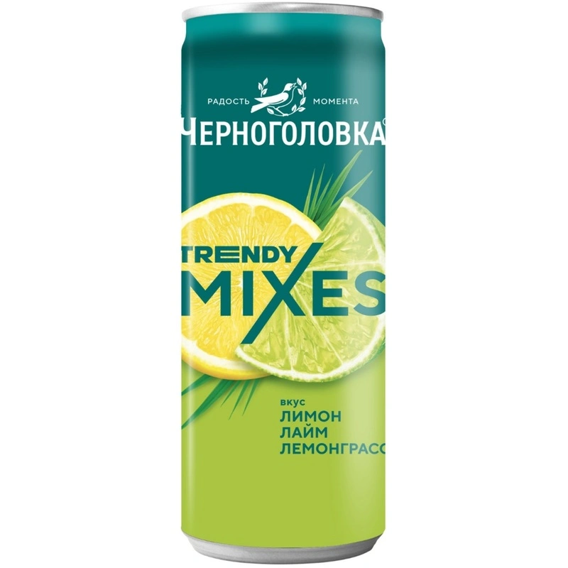 Газ.напиток ЧЕРНОГОЛОВКА лимон лайм лемонграсс ж/б 0.33л