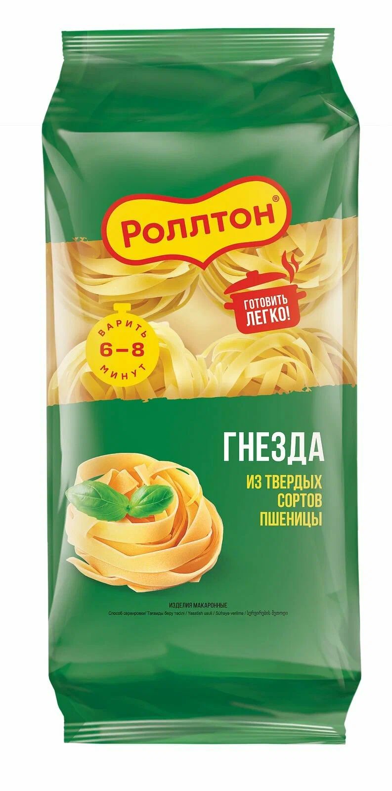 Мак.изделия РОЛЛТОН Гнезда из твердых сортов пшеницы м/у 400г