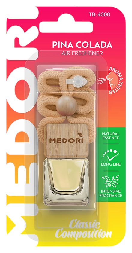 Ароматизатор МЕДОРИ Пина Колада подвесная бутылочка 6г
