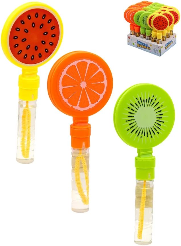 Мыльные пузыри РЫЖИЙ КОТ Фрукты трещотка в ассортименте арт.AND16114