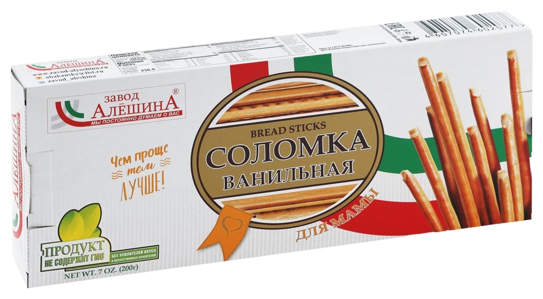Соломка АЛЕШИНА для мамы ванильная 200г