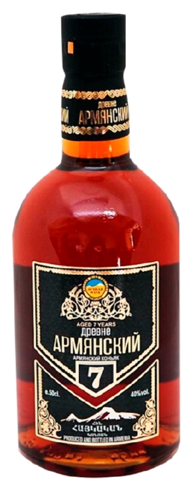 Коньяк ДРЕВНЕ АРМЯНСКИЙ 7 лет 40% ст/б 0.5л